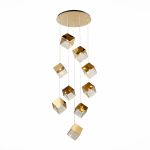 SL1182.203.09 Светильник подвесной ST-Luce Золотистый/Прозрачный