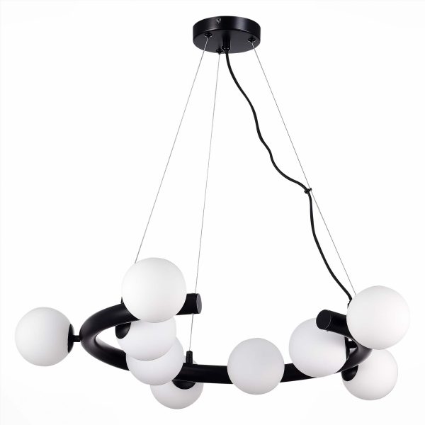 SL1185.403.09 Светильник подвесной ST-Luce Черный/Белый G9 9*5W ASOLO — изображение 2