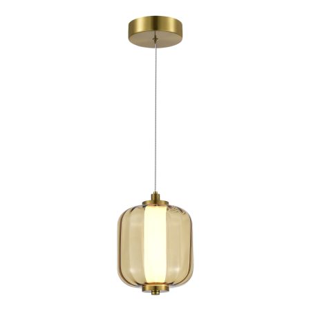 SL1193.303.01 Подвес ST-Luce Латунь/Янтарный LED 1*10