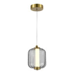 SL1193.313.01 Подвес ST-Luce Латунь/Дымчатый LED 1*10