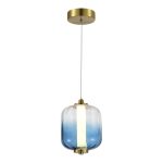 SL1193.323.01 Подвес ST-Luce Латунь/Голубой LED 1*10