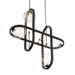 SL1201.403.04 Светильник подвесной ST-Luce Черный/Прозрачный G9 4*5W CIRCONO — изображение 2