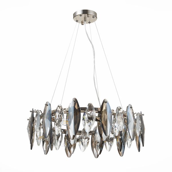 SL1227.103.08 Люстра подвесная ST-Luce Никель/Прозрачный E14 8*40W ANCONA — изображение 2