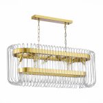 SL1228.203.08 Люстра подвесная ST-Luce Золотистый/Прозрачный E14 8*40W GROSSETO — изображение 2