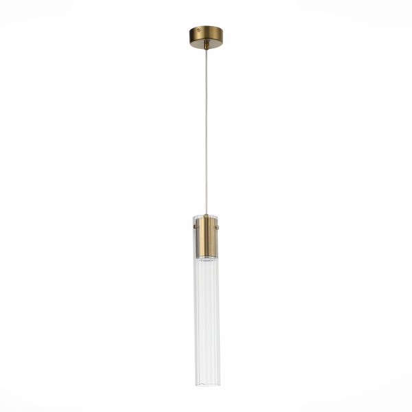 SL1229.303.01 Подвес ST-Luce Латунь/Прозрачный GU10 1*5W TERNI — изображение 2