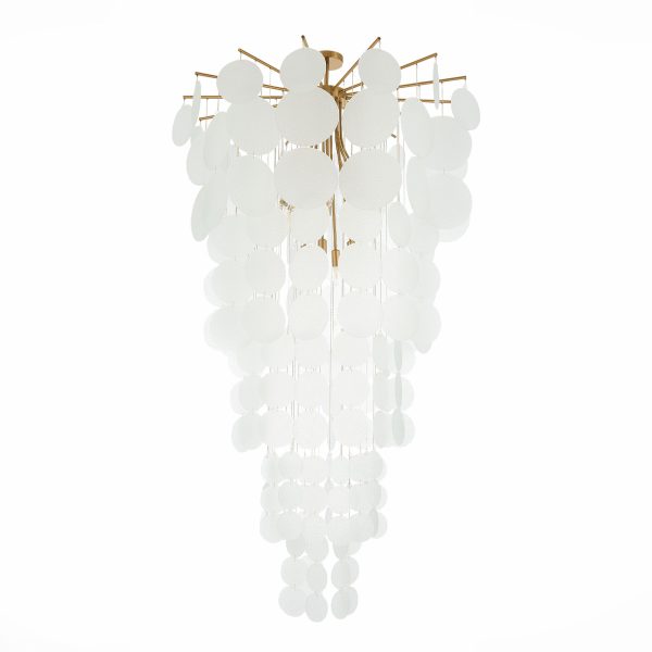 SL1231.303.12 Люстра подвесная ST-Luce Латунь/Белый E14 12*60W VITTORIA — изображение 2