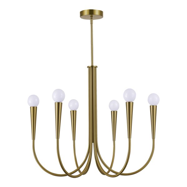 SL1243.303.06 Светильник подвесной ST-Luce Латунь E14 6*60W DUTCHESS — изображение 2