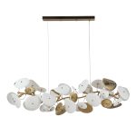 SL1518.303.08 Светильник подвесной ST-Luce Латунь/Белый G9 8*5W 4000K DAHLIA — изображение 2