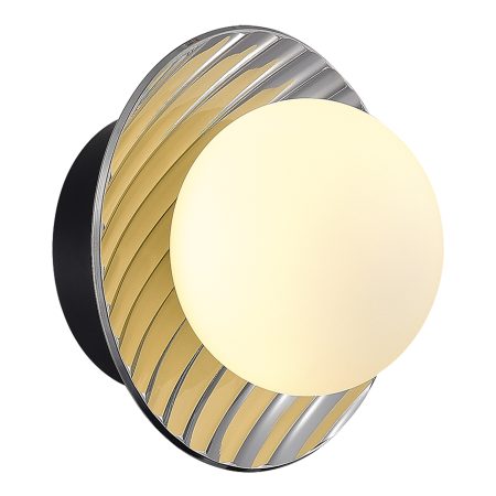 SL1521.401.01 Светильник настенный ST-Luce Черный/Дымчатый