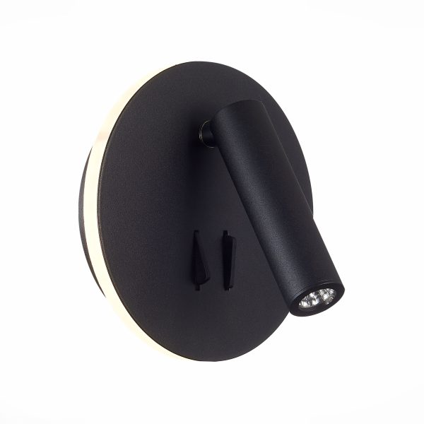 SL1586.413.01 Светильник настенный Черный LED 1*8W 3000K 624Lm Ra>80 24° IP20 L-xW155xH155 170-240V Настенные светильники — изображение 2