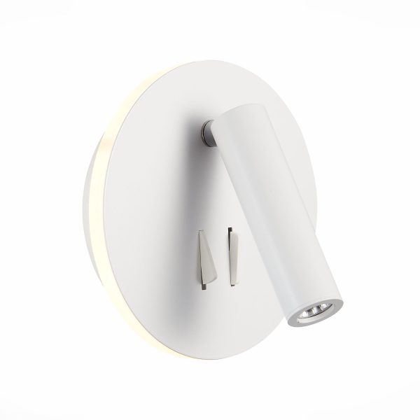 SL1586.513.01 Светильник настенный Белый LED 1*8W 3000K 624Lm Ra>80 24° IP20 L-xW155xH155 170-240V Настенные светильники — изображение 2