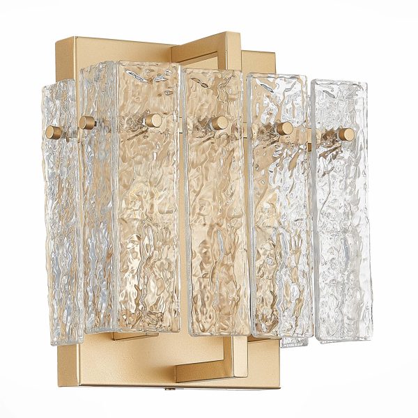 SL1632.201.02 Бра ST-Luce Шампань/Прозрачный E14 2*60W MIRA — изображение 2