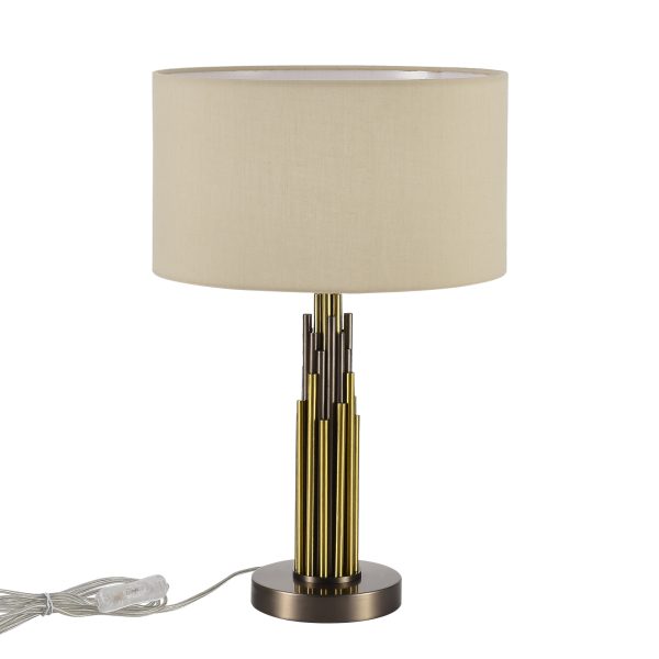 SL1638.304.01 Прикроватная лампа ST-Luce Латунь/Серый E14 1*42W GLORIA — изображение 2