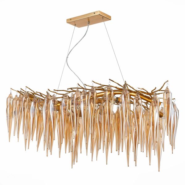 SL1653.203.12 Люстра подвесная ST-Luce Золотистый/Золотистый E14 12*40W SIENA — изображение 2