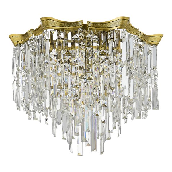 SL1659.302.10 Светильник потолочный ST-Luce Латунь/Прозрачный E14 10*60W OFELIA — изображение 2