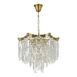 SL1659.303.07 Светильник подвесной ST-Luce Латунь/Прозрачный E14 7*60W OFELIA — изображение 2