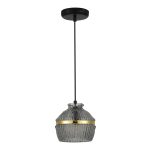 SL1661.413.01 Светильник подвесной ST-Luce Черный/Дымчатый E27 1*40W COCOON — изображение 2