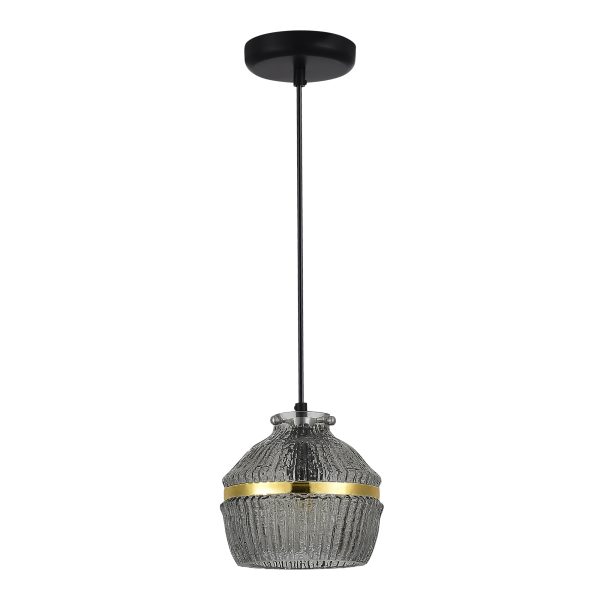 SL1661.413.01_02W SL1661.413.01 Светильник подвесной ST-Luce Черный/Дымчатый E27 1*40W COCOON — изображение 2