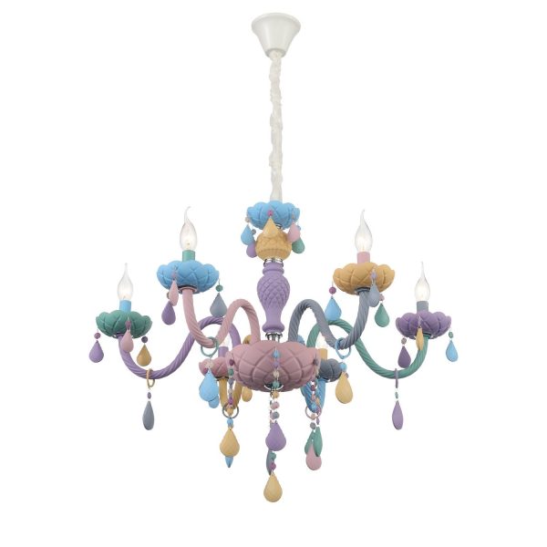 SL1700.783.06 Люстра подвесная ST-Luce Разноцветный E14 6*40W FIATA — изображение 2