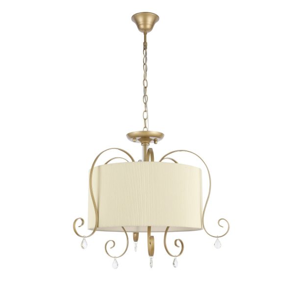 SL177.213.03 Светильник подвесной Золотистый/Белый E14 3*40W AZZURRO — изображение 2