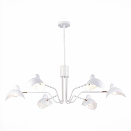 SL1801.513.06 Люстра подвесная ST-Luce Белый/Белый E14 6*60W MINNE