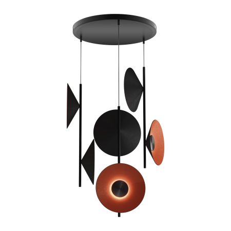 SL3003.403.09 Светильник подвесной ST-Luce Черный/Оранжевый