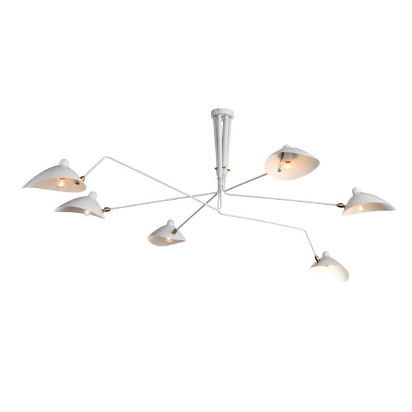 SL305.502.06 Люстра потолочная ST-Luce Белый/Белый E27 6*60W SPRUZZO — изображение 2