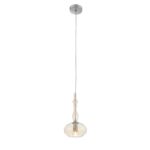 SL364.113.01 Подвес ST-Luce Хром/Янтарный E14 1*40W BIORNO