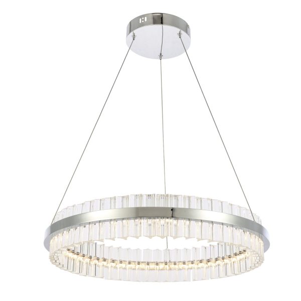 SL383.113.01_01W SL383.113.01 Светильник подвесной ST-Luce Хром/Прозрачный LED 1*44W 3000K CHERIO