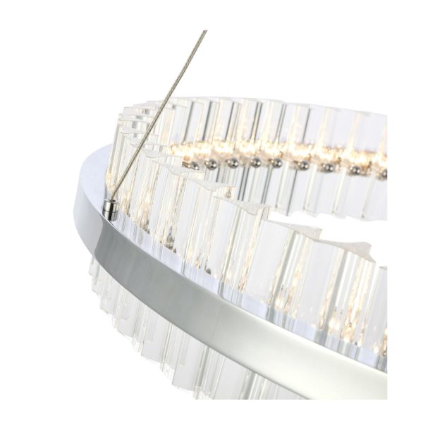 SL383.123.01 Светильник подвесной ST-Luce Хром/Прозрачный LED 1*60W 3000K CHERIO — изображение 2