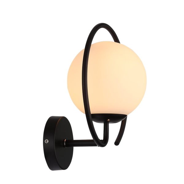 SL418.401.01 Светильник настенный Черный/Белый E27 1*60W GALIO — изображение 2