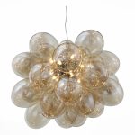 SL432.203.12 Люстра подвесная ST-Luce Хром/Коньячный G9 12*5W SOSPIRO — изображение 2