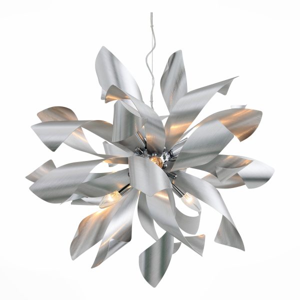 SL453.003.06E Люстра подвесная ST-Luce Алюминий/Алюминий E14 6*40W SPIRAGLIO — изображение 2