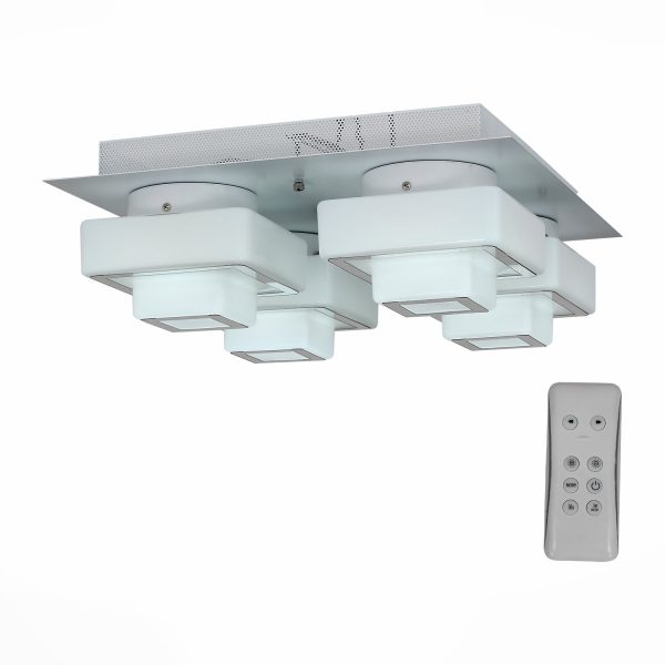 SL547.502.04 Люстра потолочная ST-Luce Белый/Белый LED 4*12W 4000K/6500K CUBICO — изображение 2
