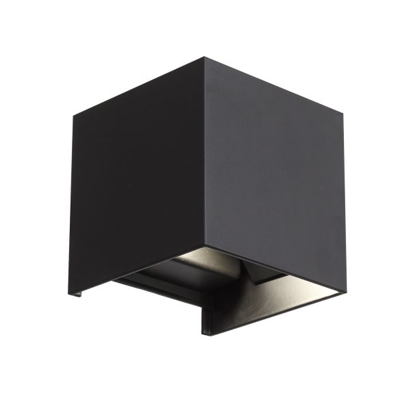SL560.401.02_01W SL560.401.02 Светильник уличный настенный ST-Luce Черный/Черный LED 2*3W 4000K STAFFA