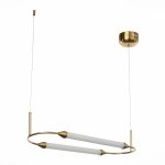 SL6004.313.02 Подвес ST-Luce Латунь/Белый LED 2*10W 3000K OLBIA — изображение 2