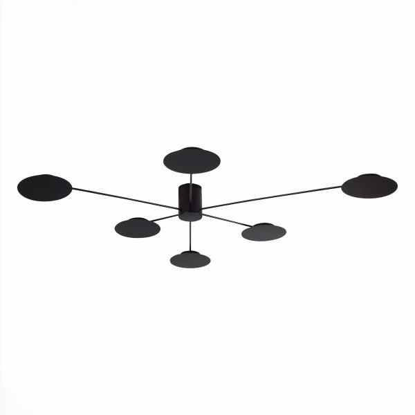 SL6006.402.06 Светильник потолочный ST-Luce Черный/Черный LED 6*5W 3000K TONDO — изображение 2