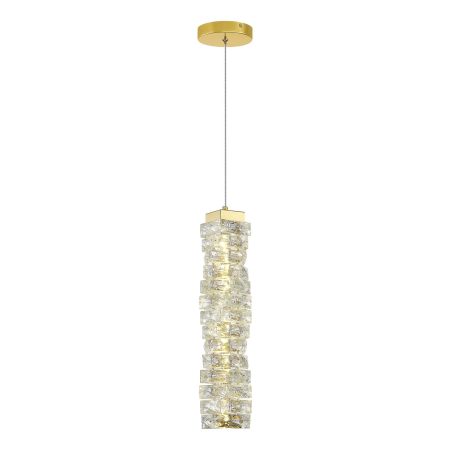 SL6010.203.15 Подвес ST-Luce Золотистый/Прозрачный LED 1*15W ESPIRA