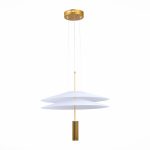 SL6101.203.01 Люстра подвесная ST-Luce Золотистый/Белый LED 1*10W 3000K ISOLA — изображение 2
