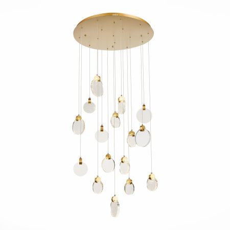 SL6104.203.16 Светильник подвесной ST-Luce Золотистый/Прозрачный