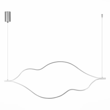 SL6106.103.56 Светильник подвесной ST-Luce Никель/Белый LED 1*56W 4000K CORTILE