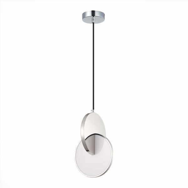 SL6107.113.01 Светильник подвесной ST-Luce Хром/Белый Хром LED 1*12W 3000K Eclisse — изображение 2