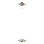 SL6115.105.01 Торшер ST-Luce Никель/Дымчато-Серый LED 1*19W 3000K AMARA