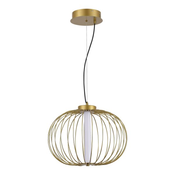 SL6124.203.01 Светильник подвесной ST-Luce Золотистый/Золотистый LED 1*10W 3000K SLICE — изображение 2