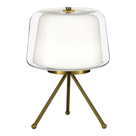 SL6127.304.01 Светильник настольный ST-Luce Латунь/Белый