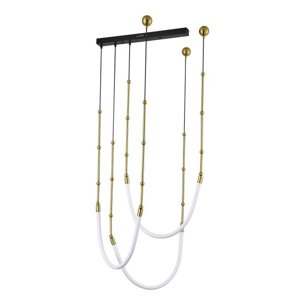 SL6132.303.45 Светильник подвесной ST-Luce Латунь/Белый LED 3*15W 3000K STRAP — изображение 2