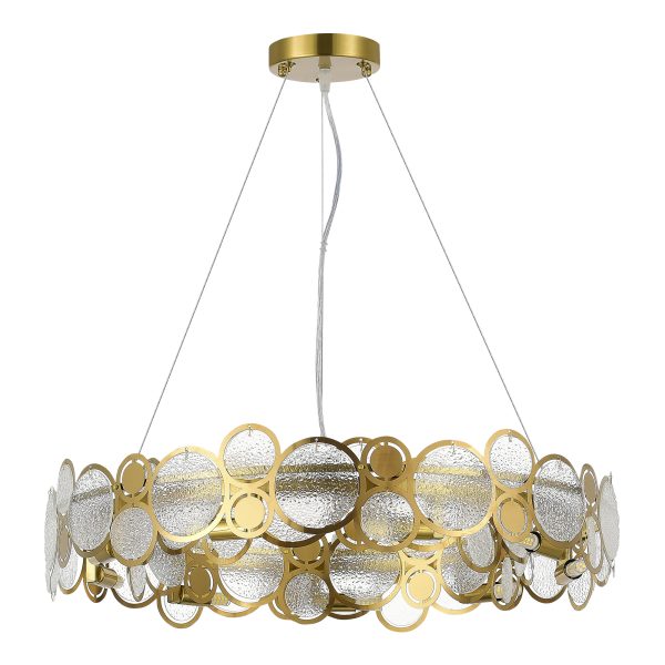 SL6133.303.09 Светильник подвесной ST-Luce Латунь/Прозрачный G9 9*5W 4000K SWATCH — изображение 2