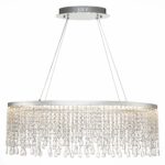 SL6201.103.37 Люстра подвесная ST-Luce Серебристый/Прозрачный LED 1*37W 3000K/4000K/6000K VEGA
