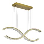 SL6206.303.44 Светильник подвесной ST-Luce Латунь/Прозрачный LED 1*44W 3000K ACENO — изображение 2