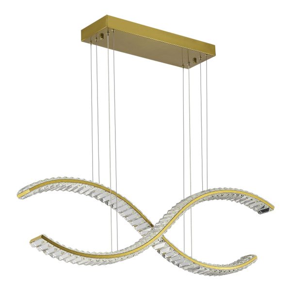 SL6206.303.44 Светильник подвесной ST-Luce Латунь/Прозрачный LED 1*44W 3000K ACENO — изображение 2